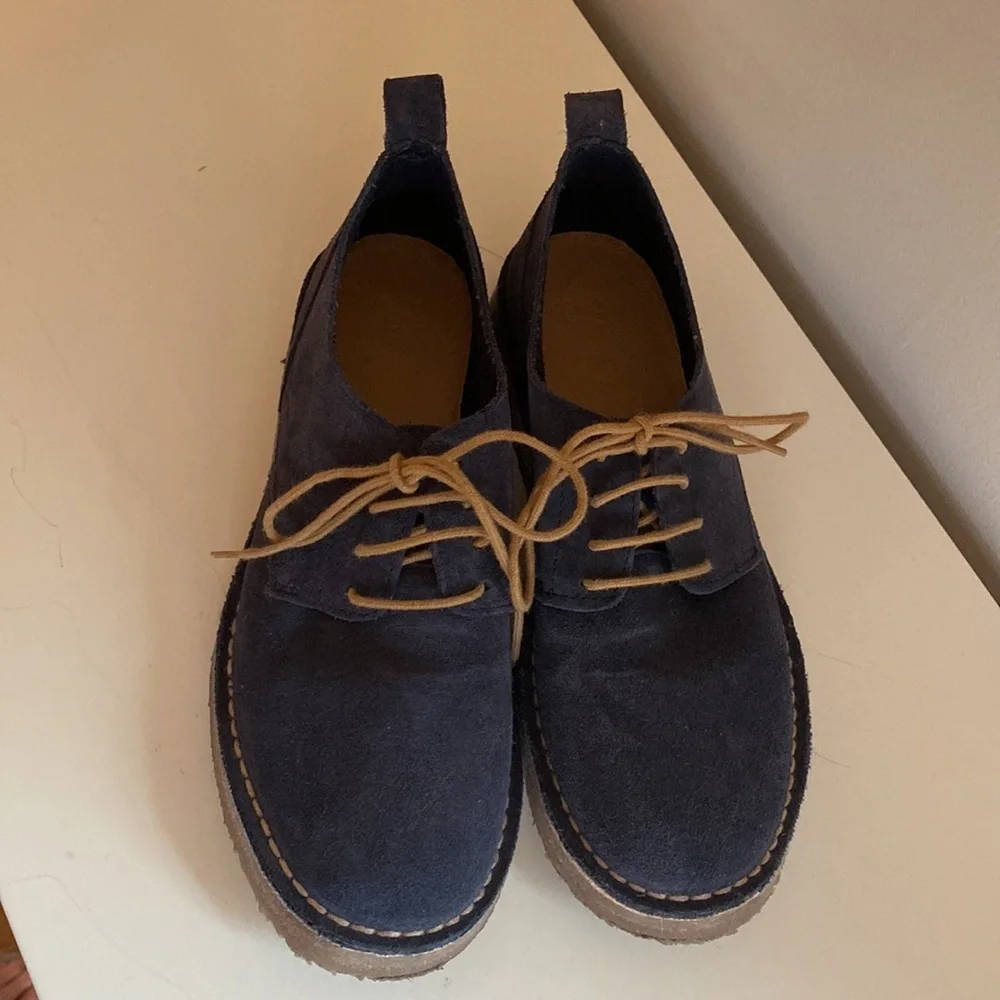 Blue suede boys shoes from Zara size 5
